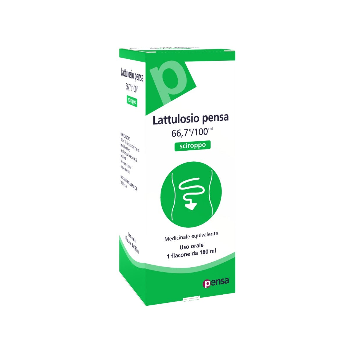 Lattulosio Pensa Pharma Sciroppo 180ml 66,7g/100ml Flacone-2