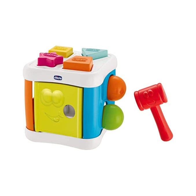 Chicco Cubo Incastra E Martella 2in1 1 Pezzo 10 Mesi - 3 Anni-1