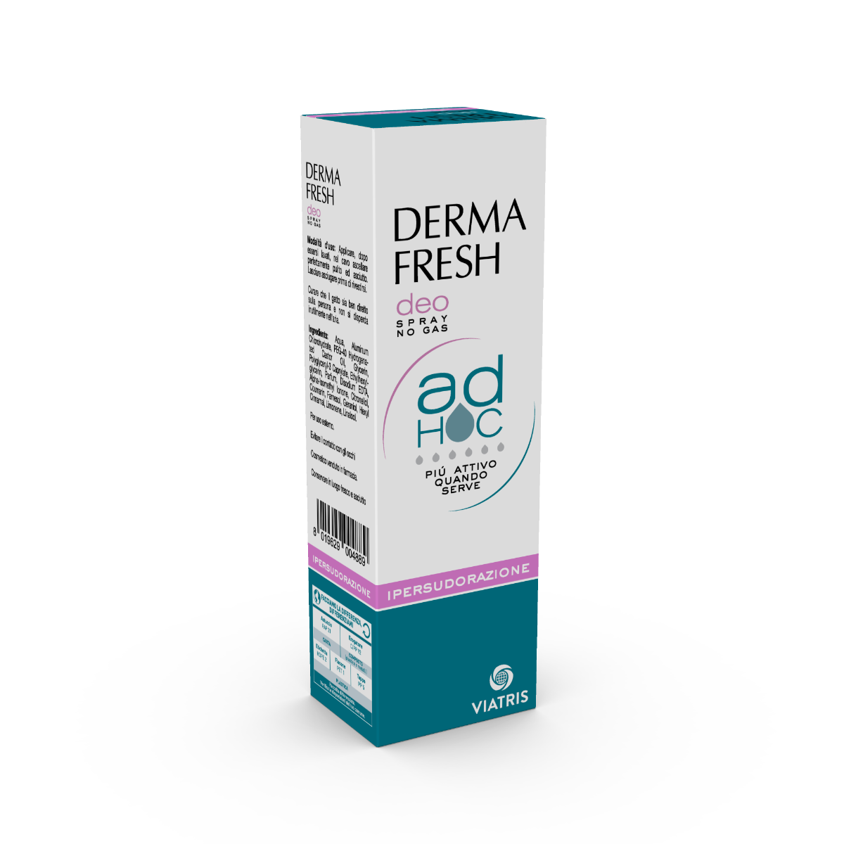 Dermafresh Deo Spray No Gas Ipersudorazione 100ml-6