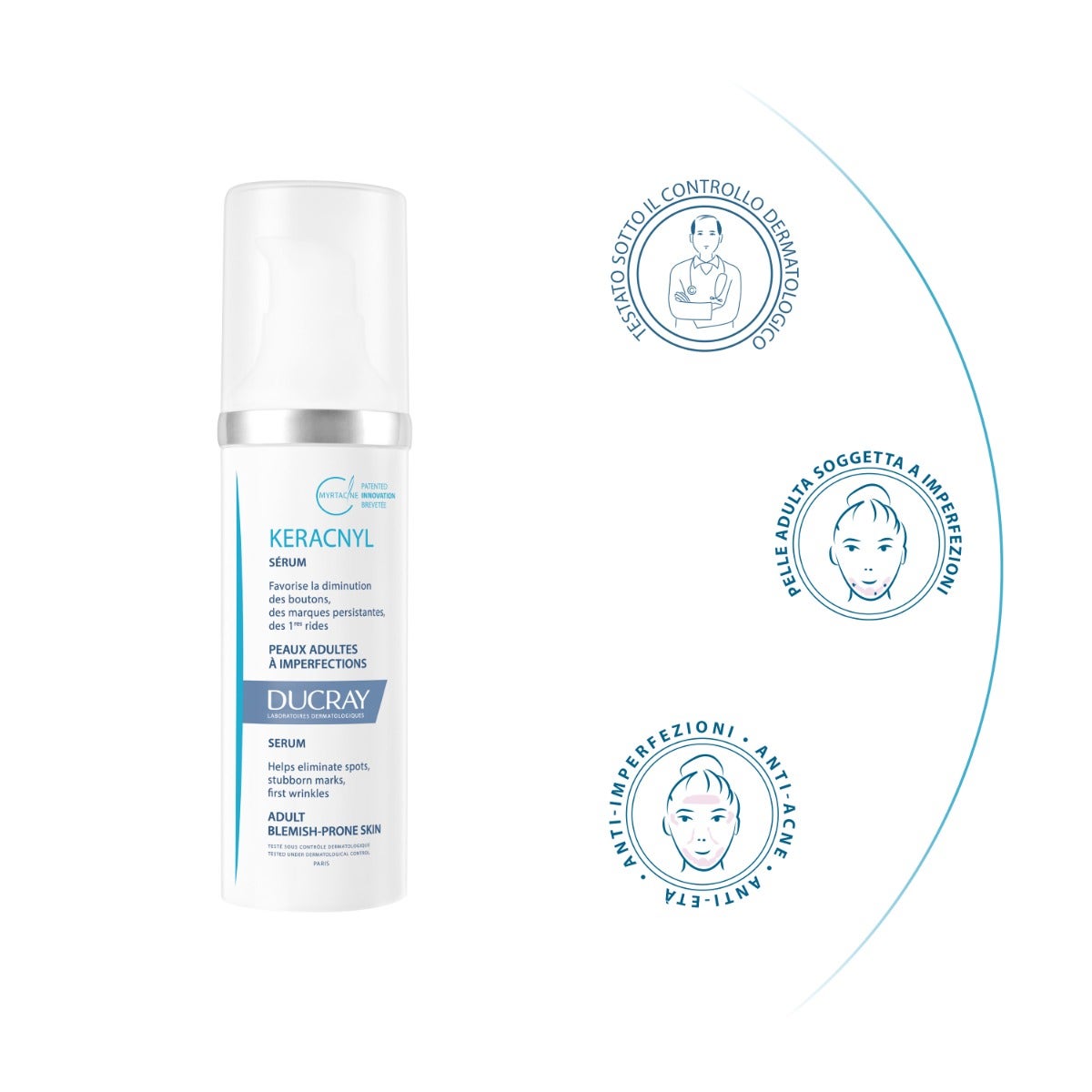 Ducray Keracnyl Siero Pelle Grassa/Tendenza Acneica 30ml-2