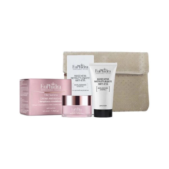 Euphidra Kit Il Mio Scrigno Illuminante Filler Crema Antirughe 50ml+Maschera Anti-Età 75ml-1
