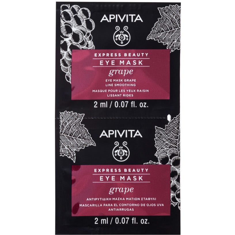 Apivita Express Beauty Maschera Occhi Anti-Fatica Uva 2x2ml  - 2