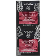 Apivita Express Beauty Maschera Viso Illuminante/Rivitalizzante Uva  2x8ml  - 2