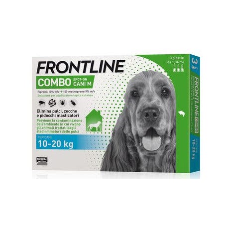 Frontline Combo Soluzione Spot On Cani M 10-20kg 3x1,34ml  - 1