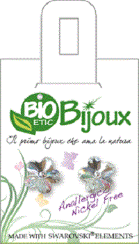 Bioetic Orecchino Fiore 10mm Crystal  - 1