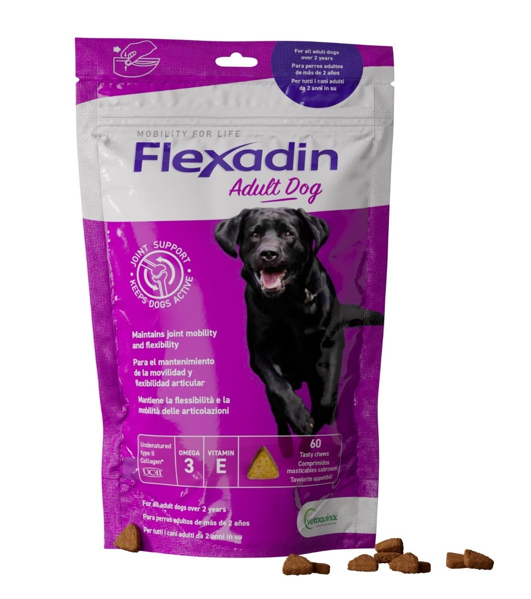 Flexadin Adult Mangime Complementare Articolazioni Cani Adulti 60 Tavolette-2