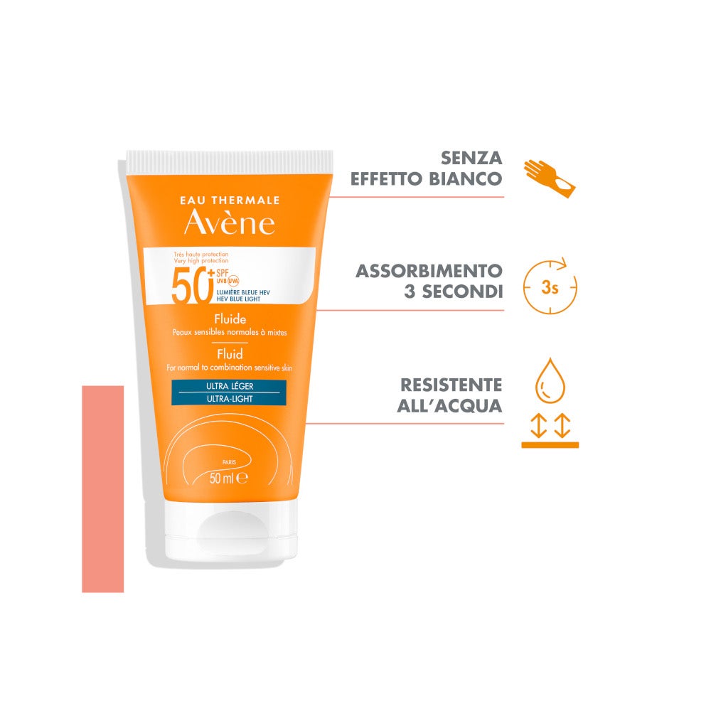 Avène Fluido SPF 50+ Solare Viso 50ml-1