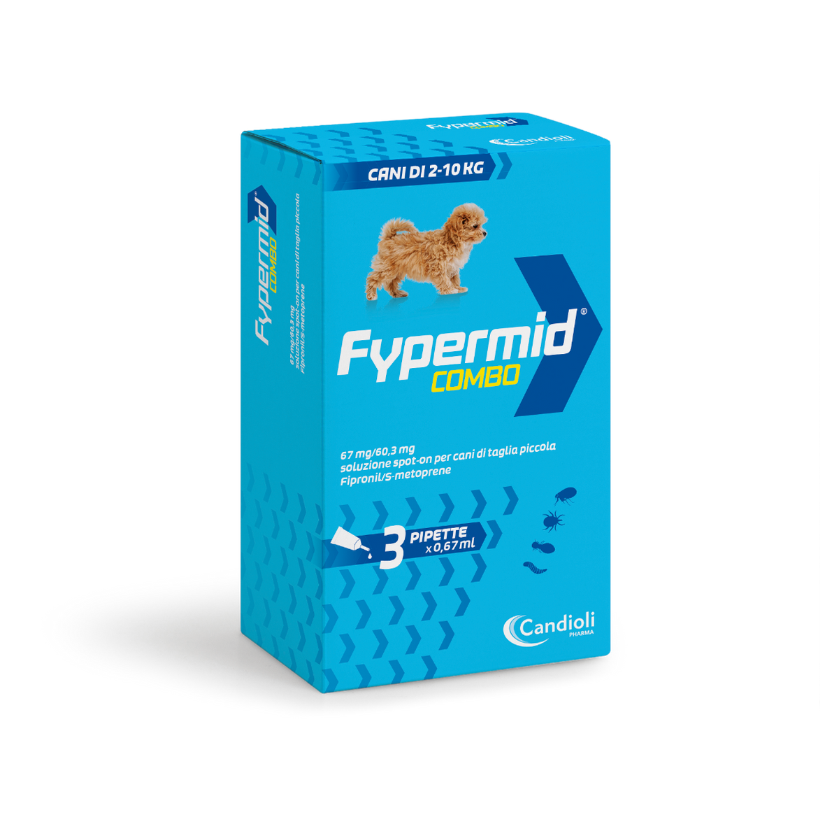 Fypermid Combo 67 mg/60,3 mg Soluzione Spot-On Per Cani Taglia Piccola 3 Pipette Da 0,67 ml-1