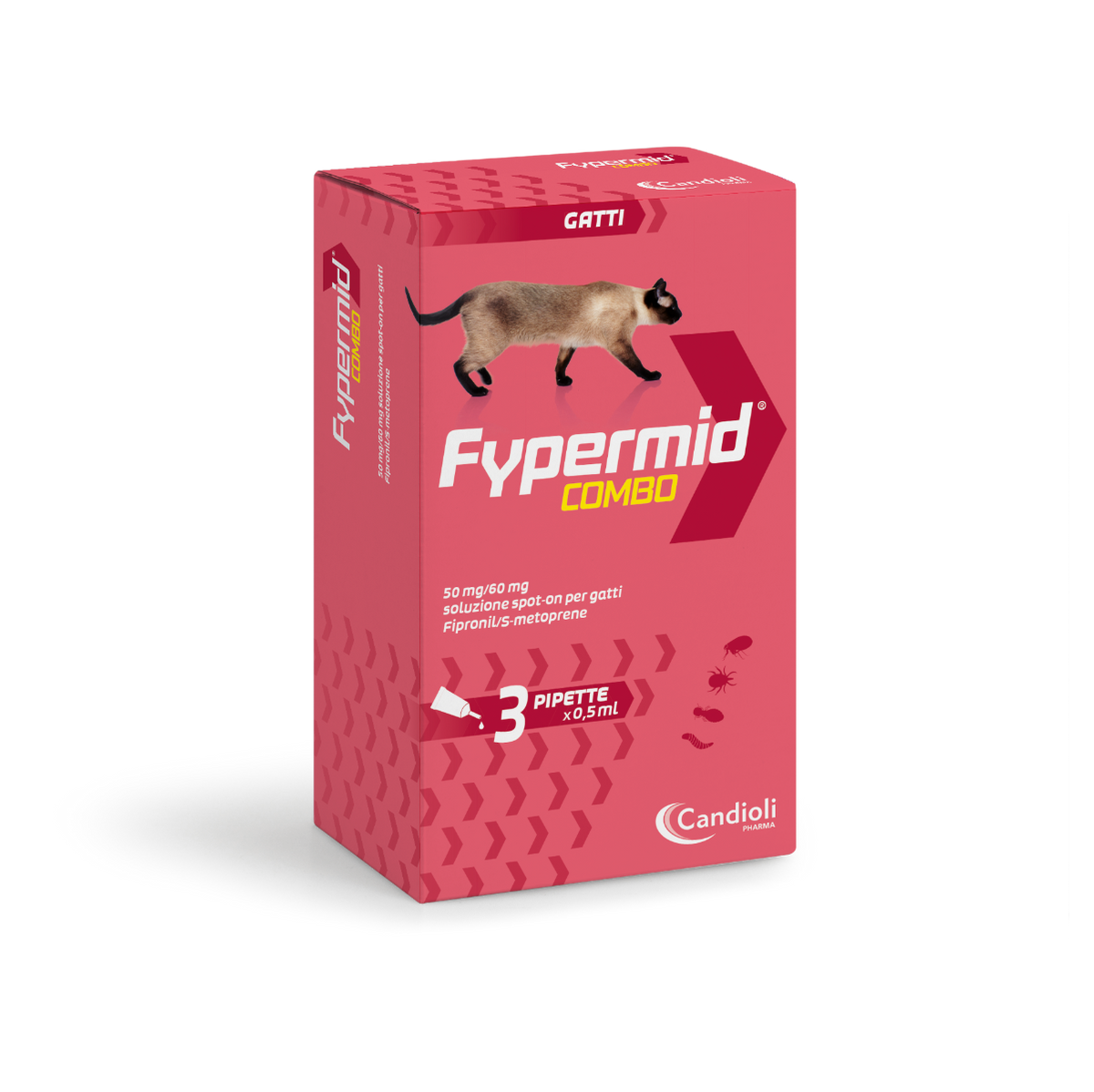 Fypermid Combo 50 mg/60 mg Soluzione Spot-On Per Gatti 3 Pipette Da 0,5 ml-1
