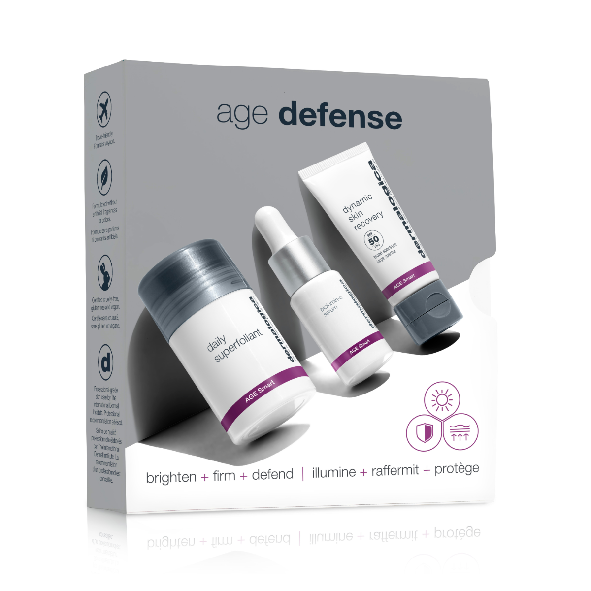 Dermalogica Age Defense Kit Polvere Esfoliante 13g + Siero 10ml + Crema 12ml-1