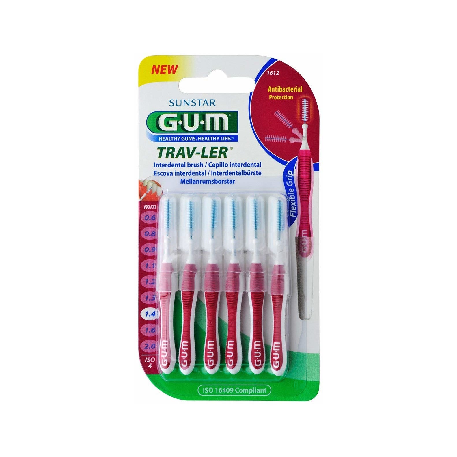 Gum Travler 1612 Scovolini 1,4mm 6 Pezzi  - 2
