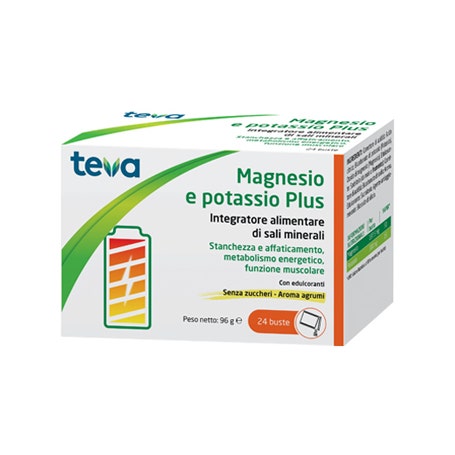 Magnesio E Potassio Plus 24 Bustine Senza Zucchero Aroma Agrumi  - 2