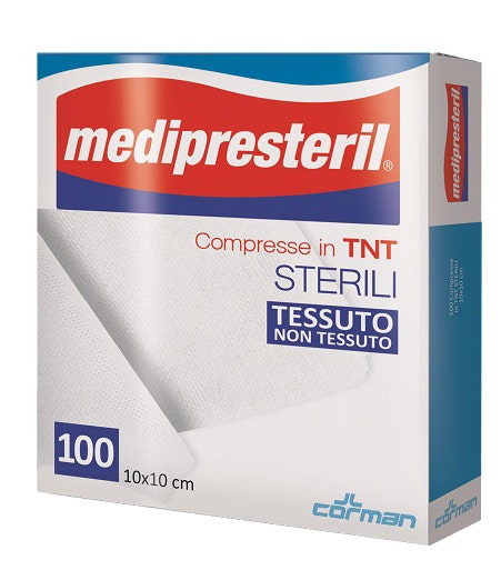 Garza Compressa Medipresteril TNT 10x10 100 Pezzi-1