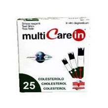 Test Colesterolemia MultiCare In Colesterolo In Strisce Con Aspirazione Capillare 25 Pezzi-1