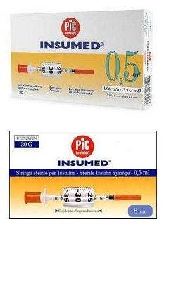 Pic Siringa Insulina 0.5ml Ago Gauge29 3 Sacchetti Da 10 Pezzi  - 1