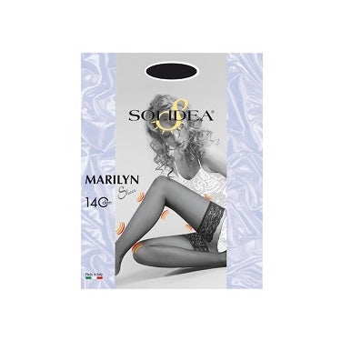 Solidea Marilyn 70 Sheer Calze Autoreggenti Nero 2M  - 1