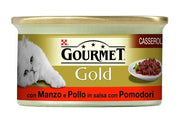 Gourmet Gold Casserole Con Manzo E Pollo In Salsa Con Pomodori 85 Gr-1