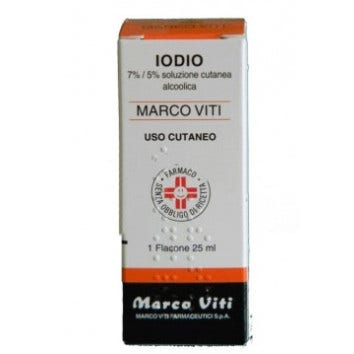 Iodio Soluzione Alcolica Cutanea Marco Viti 50ml 7%+5%  - 1