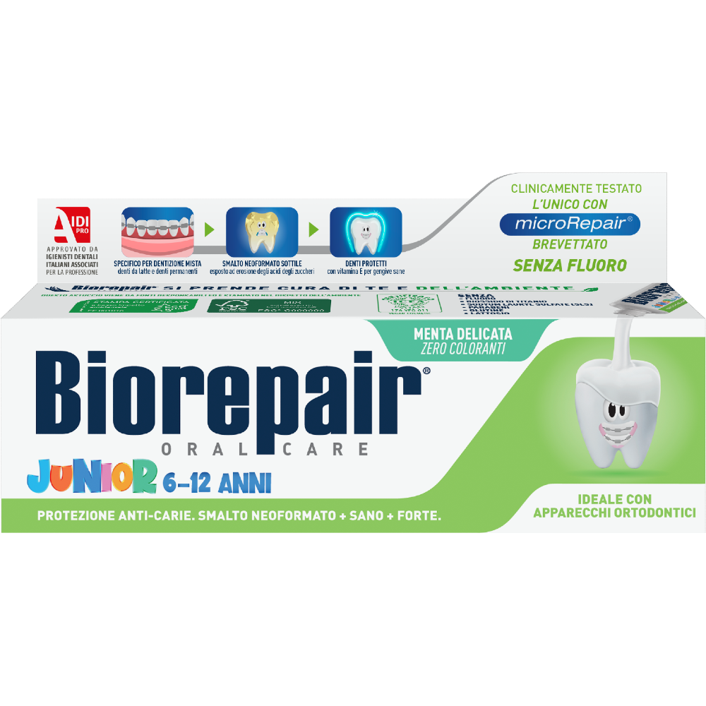 Biorepair Junior 6/12 Anni  Dentrifricio 75ml  - 2