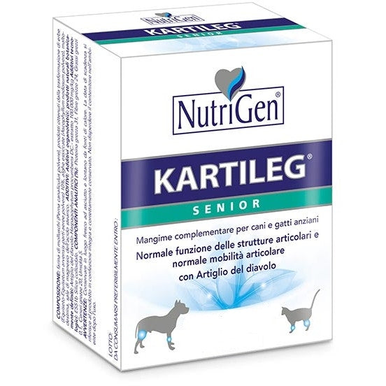 Kartileg Senior Mangime Complementare Per Cani E Gatti Anziani 30 Tavolette -3