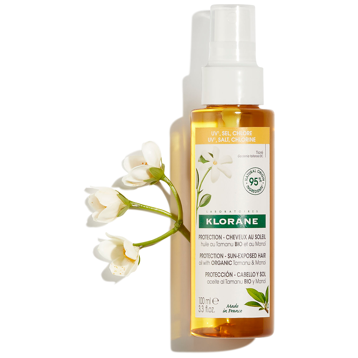 Klorane Olio al Tamanu Bio E Monoï 100ml-2