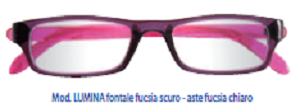 Occhiali graduati da lettura Lumina Pink/Fucsia +1,00diot  - 1