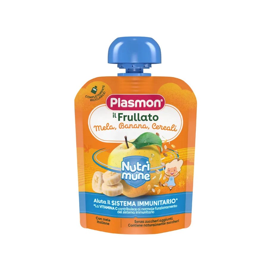 Plasmon Nutri-Mune Frullato Mela/Banana/Cereali 85g-2