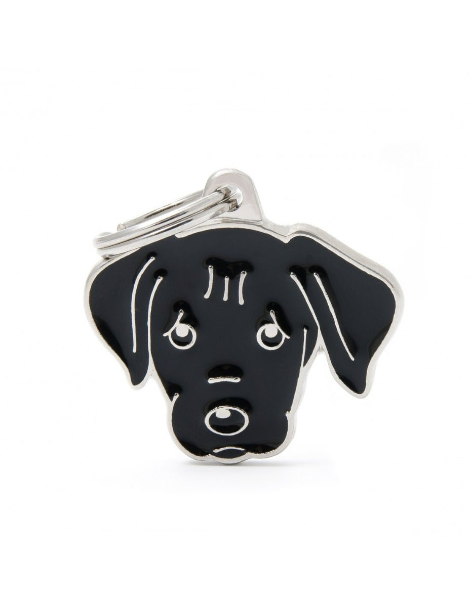 Medaglietta Per Cani E Gatti Personalizzata Cane Labrador Nero-1