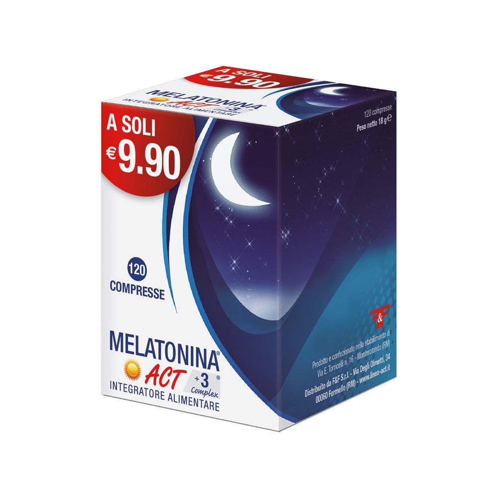 Melatonina Act 1mg +3 Complex 120 Compresse-5