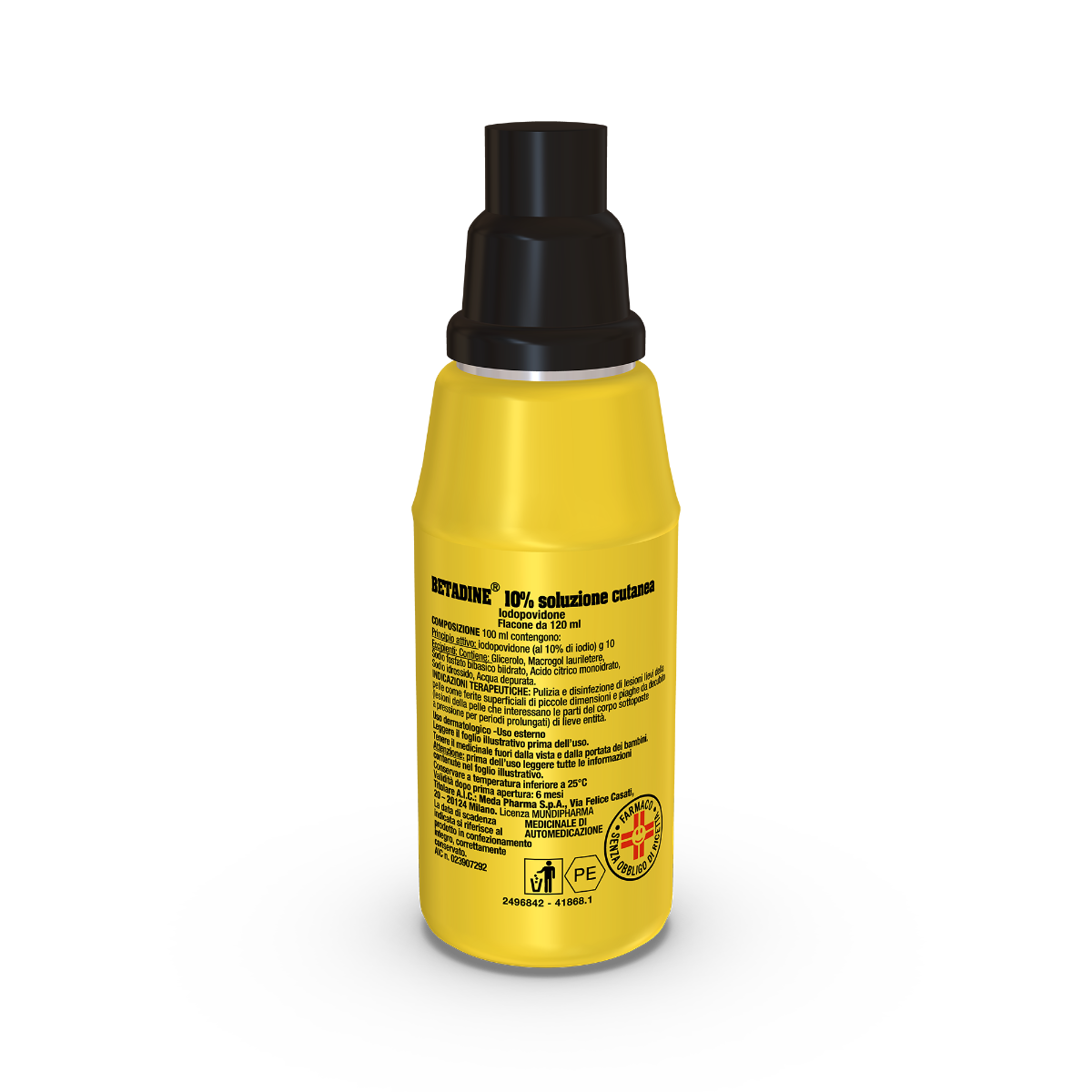 Betadine 10% Soluzione Cutanea 120ml-3