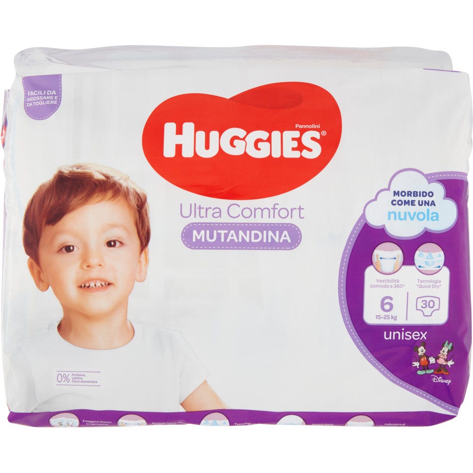 Huggies Ultra Comfort Pannolini Mutandina Taglia 6 30 Pezzi  - 1