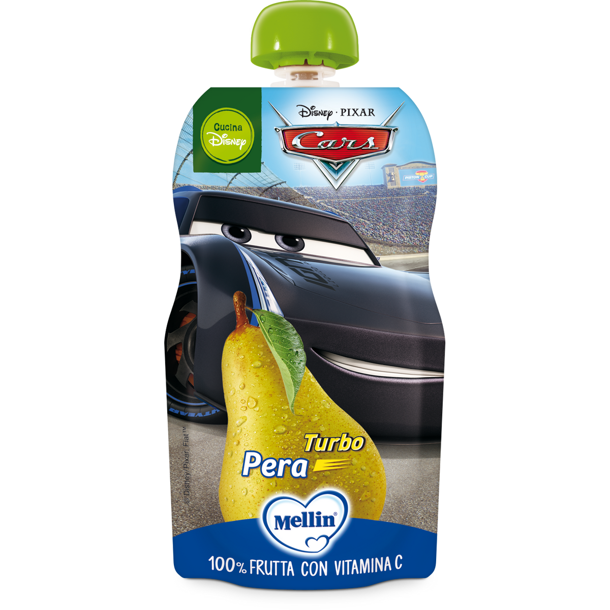 Mellin Pouch Merenda Disney Cars Pera 110g  - 1