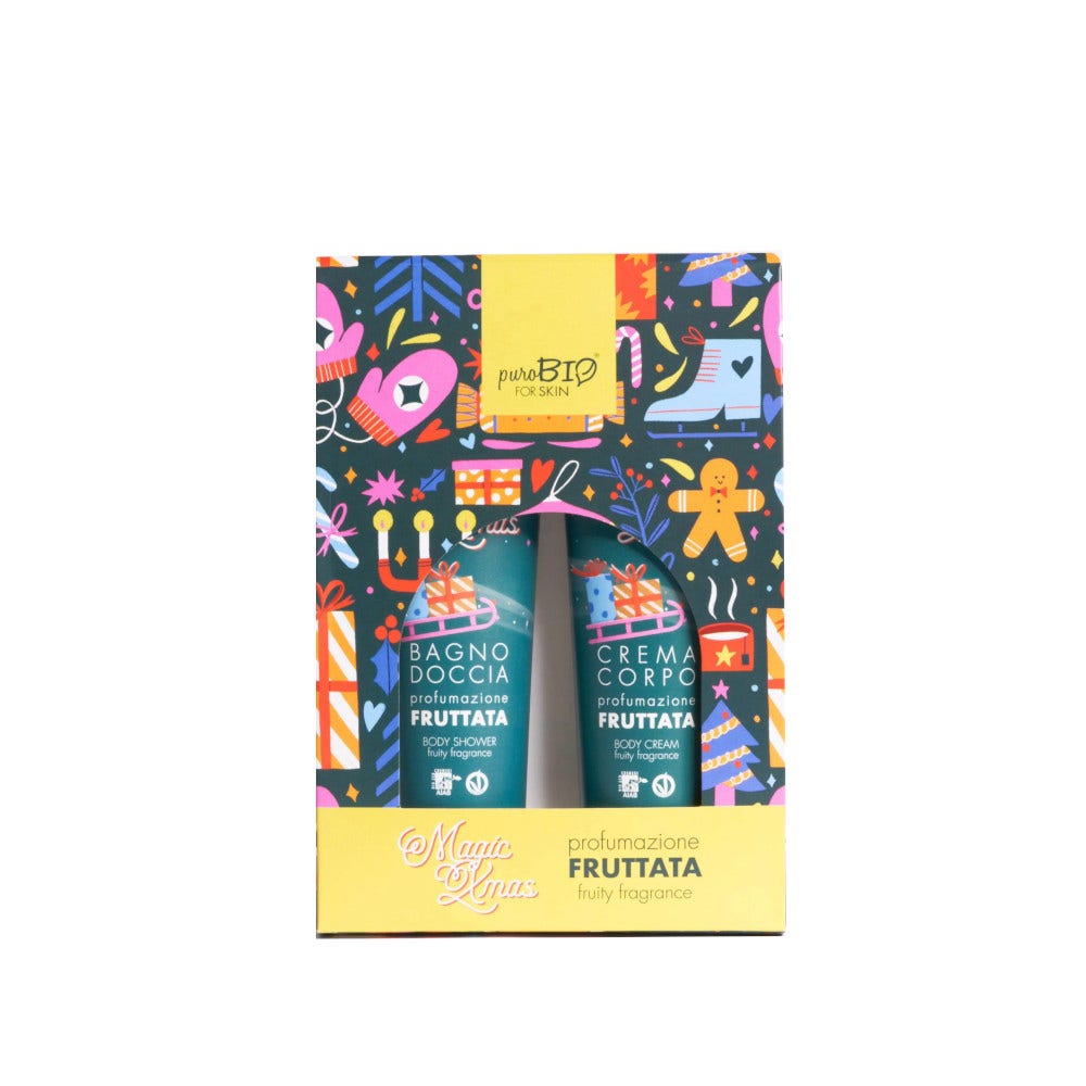 Purobio For Skin Kit Fragranza Fruttata Crema Corpo 150ml + Bagno Doccia 150ml-2