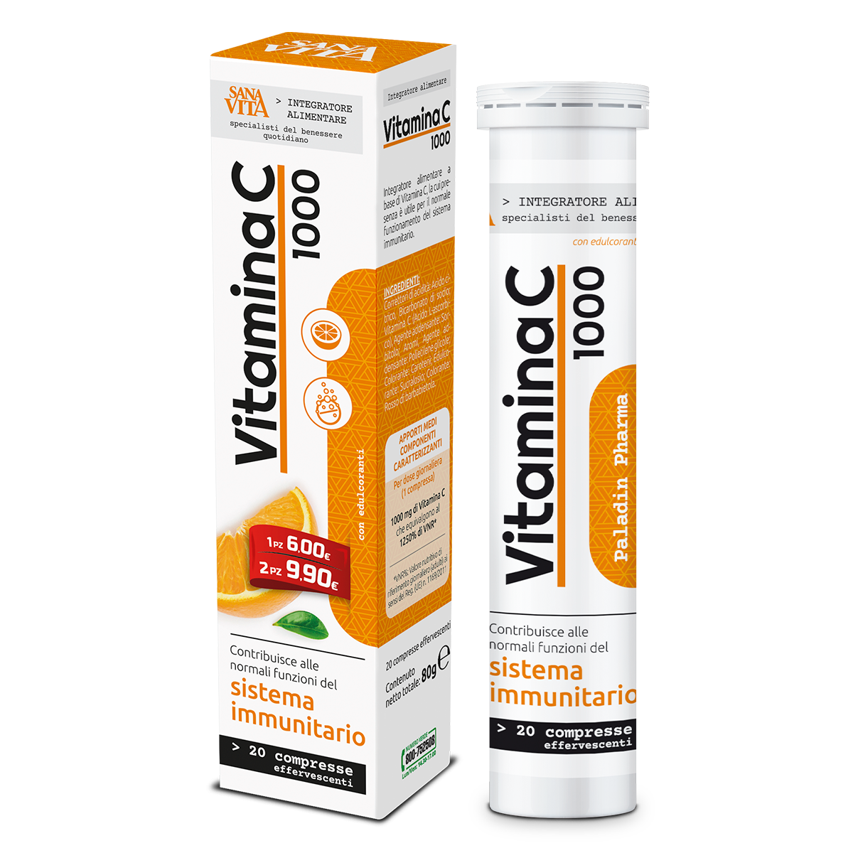 Sanavita Vitamina C 20 Compresse Effervescenti  - 3