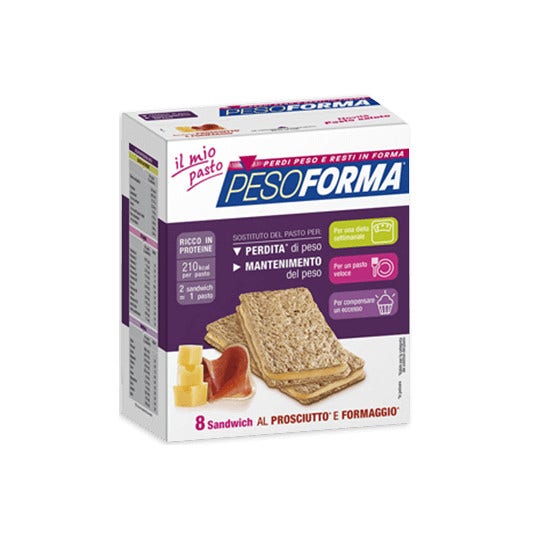Pesoforma Sandwich Prosciutto Formaggio 8 Pezzi  - 2