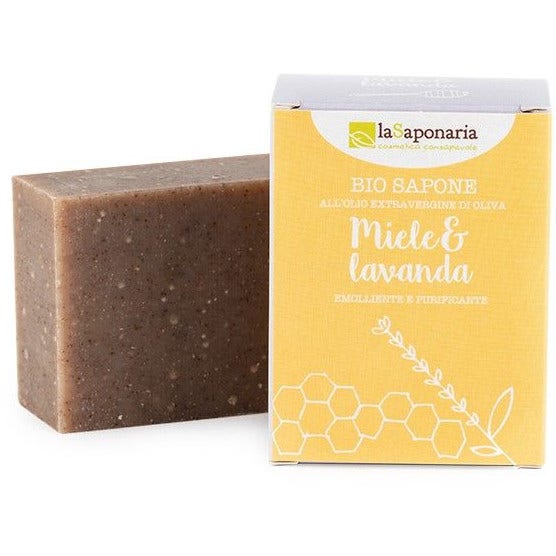 La Saponaria Bio Sapone Miele/Lavanda 100g  - 1