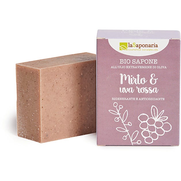 La Saponaria Bio Sapone Mirto/Uva Rossa 100g  - 1