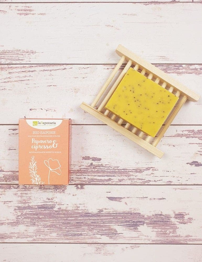 La Saponaria Bio Sapone Papavero/Cipresso 100g  - 2