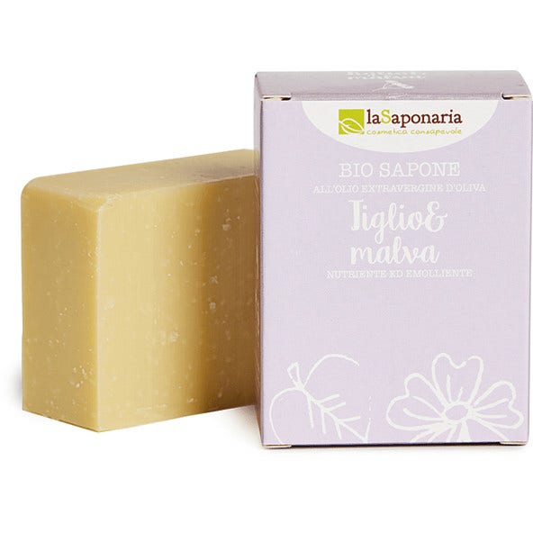 La Saponaria Bio Sapone Tiglio/Malva 100g  - 1