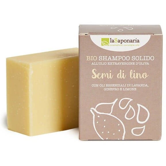 La Saponaria Shampoo Solido Ai Semi Di Lino 100g-1