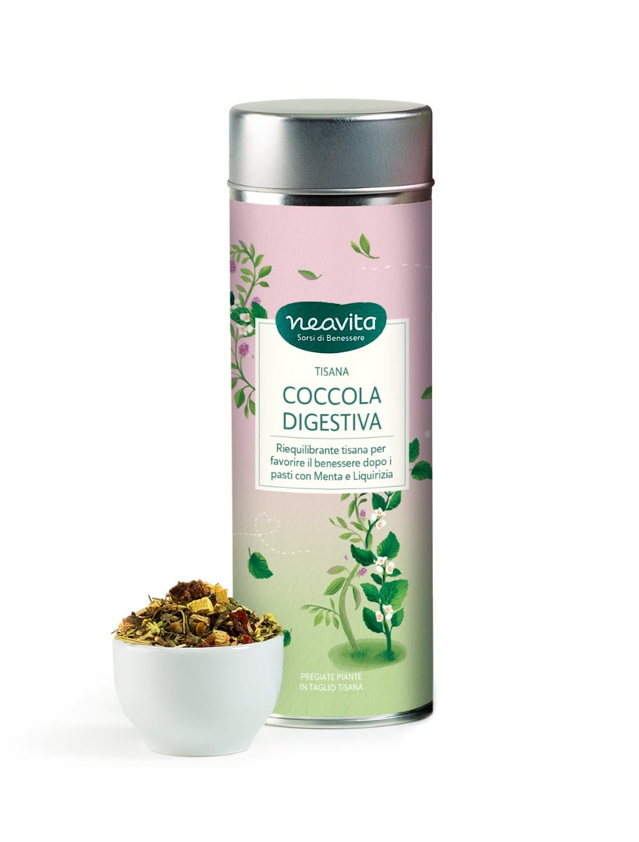 Neavita Tisana Coccola Digestiva Silver Tin 90g-1