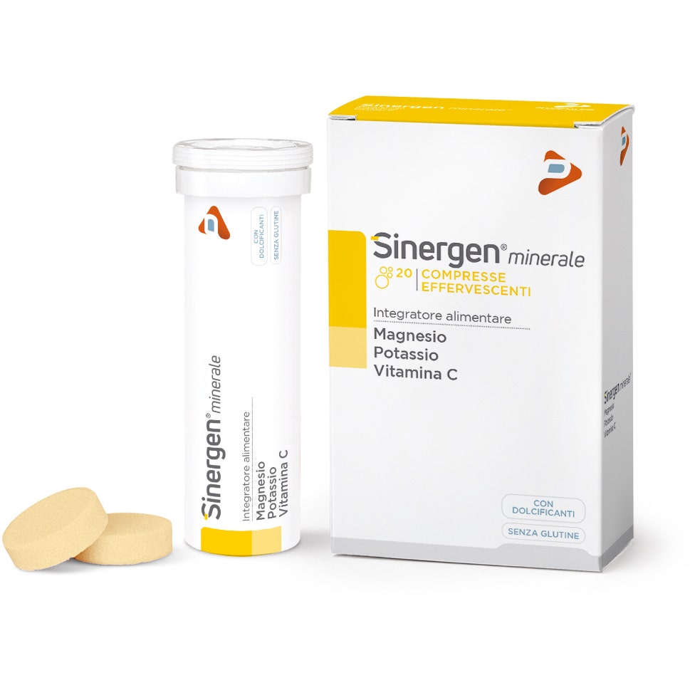 Sinergen Minerale Magnesio Potassio Vitamina C 20 Compresse Effervescenti  - 2