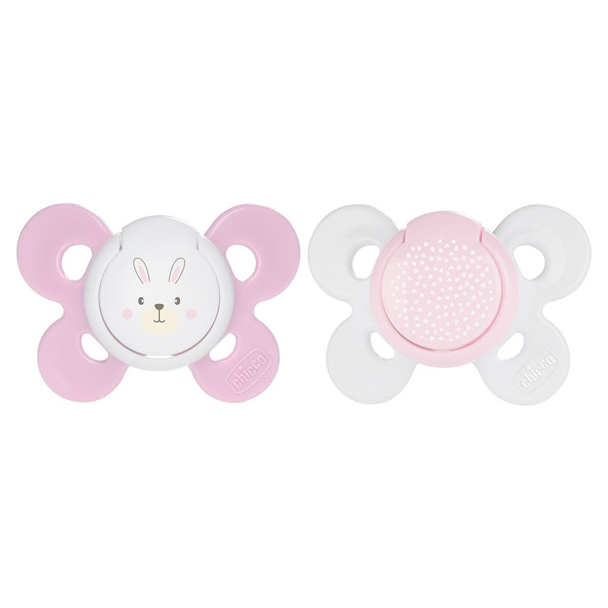 Chicco Succhietto Physio Comfort Girl Silicone 6-12Mesi  2 Pezzi  - 1