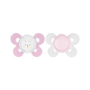 Chicco Succhietto Physio Comfort Girl Silicone 0-6 mesi 2 Pezzi  - 1