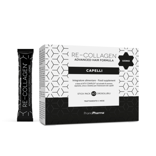 Re-Collagen Advanced Hair Formula Uomo 60 Stick - 1