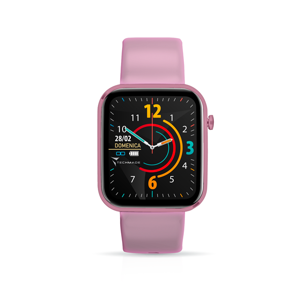 Techmade Have Smartwatch Con Frame In Alluminio 1,68" Pink-2