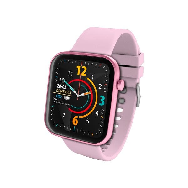 Techmade Have Smartwatch Con Frame In Alluminio 1,68" Pink-6