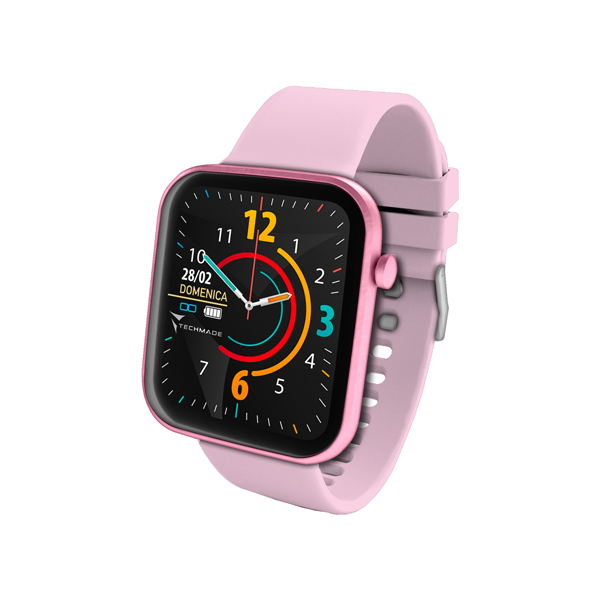 Techmade Have Smartwatch Con Frame In Alluminio 1,68" Pink-3
