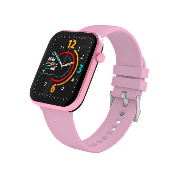 Techmade Have Smartwatch Con Frame In Alluminio 1,68" Pink-7