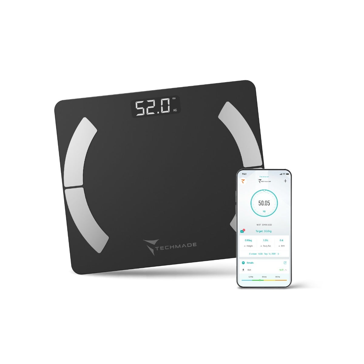 Techmade Bilancia Smart Digitale Black-2